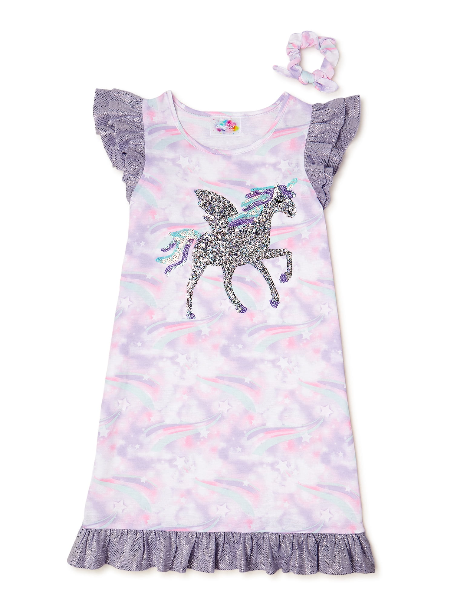 Carters Dream Cozy Fleece Nightgown Glitter Ballerina Horse Pony  Long Sleeve 2T 
