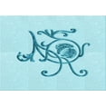 thumbnail image 1 of Ahgly Company Indoor Rectangle Patterned Electric Blue Area Rugs, 6' x 9', 1 of 6