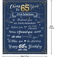thumbnail image 5 of 65th Birthday Gifts for Men Blanket - 65 Birthday Gifts for Dad or Grandpa - 1957 Birthday Gifts for Men - 65 Year Old Birthday Gifts Men- Cozy & Soft Flannel Throw Blanket 60 x 50 inch, 5 of 6