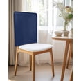 thumbnail image 2 of nqOlkjepod Navy Blue Chair Covers Set of 4, Decorative Chair Back Cover, Modern Pure Navy Blue Dining Room Chair Slipcovers Removable Chair Protectors Covers for Party Banquet, 2 of 7