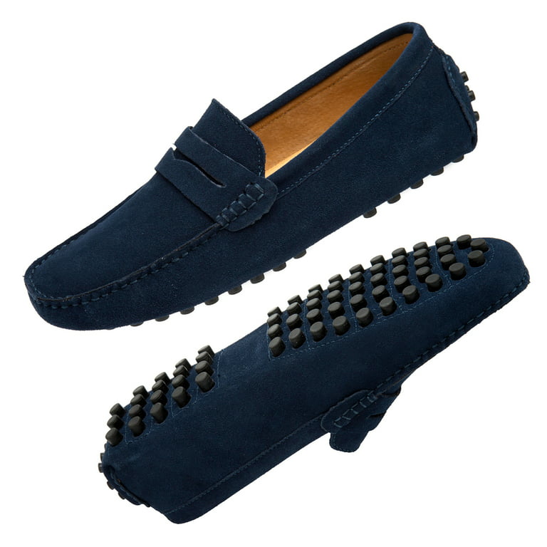 Men's Casual Driving Loafers Moccasin Gomminos Boat Shoes Faux Leather  Slip-on
