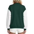 thumbnail image 5 of Zip Up Hoodies for Women Long Sleeve Oversized Hooded Sweatshirts Full Zip-up Drawstring Hoodies, Long Sleeve Jackets, Solid Color Sweatshirt, Fall Fashion Clothes, Daily Wear, Loungewear, 5 of 6