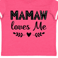 thumbnail image 4 of Inktastic Mamaw Loves Me Grandchild Girls Toddler T-Shirt, 4 of 5
