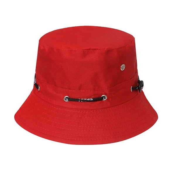 Sombrero de pescador Minnieouse rojo 58cm con protección solar transpirable
