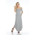 thumbnail image 2 of White Mark Robe Maxi à Épaules Dénudées pour Femmes, 2 of 4