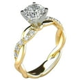 thumbnail image 1 of EGNMCR Rings Bridal Zircon Diamond Elegant Engagement Wedding Engagement ring, 1 of 5