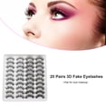 thumbnail image 2 of 20 pares de pestañas postizas 3D 2 estilos Pestañas postizas mixtas para maquillaje de ojos Pesta CACAGOO Pestañas postizas, 2 of 5