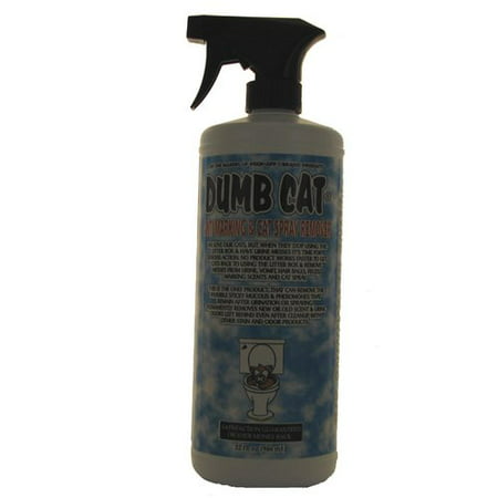 Dumb Cat Anti-Marking & Cat Spray Remover (32 fl oz) - FREE Pet Urine Locator