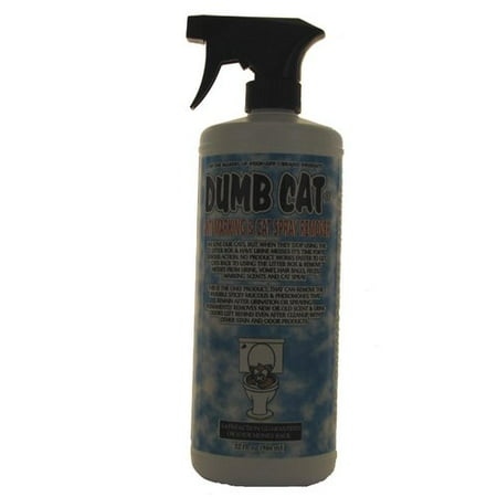Dumb Cat Anti-Marking & Cat Spray Remover (32 fl oz) - FREE Pet Urine