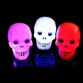 thumbnail image 3 of Calavera luminosa Calavera de Halloween Luz Led Novedad Lámpara Luz colorida Decoración de fiesta Luz nocturna, kaili Sencillez, 3 of 5