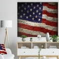 thumbnail image 3 of Design Art - Large American Flag Watercolor, 3 of 5