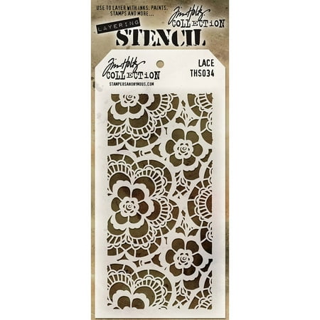 UPC: 0748252602152 | Tim Holtz Layered Stencil 4.125 X8.5 -Lace
