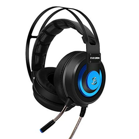 7.1 Best Surround Stereo Sound USB Computer Gaming Headset with Microphone, Noise-canceling Microphone, 3.5mm Soft Over Ear