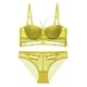 thumbnail image 1 of Conjunto de lencería sexy con encaje calado y tirantes de sujetador anticaída con realce grande y busto pequeño, 1 of 5