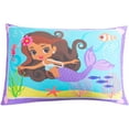 thumbnail image 2 of Todays Kids Mermaids 2-Piece Toddler Bedding Set - Breathable 100% Soft Brushed Microfiber Polyester, Standard Size Mermaid Bedding, Gentle on Delicate Skin, Fitted Toddler Bed Sheet Set & Pillowcase, 2 of 4