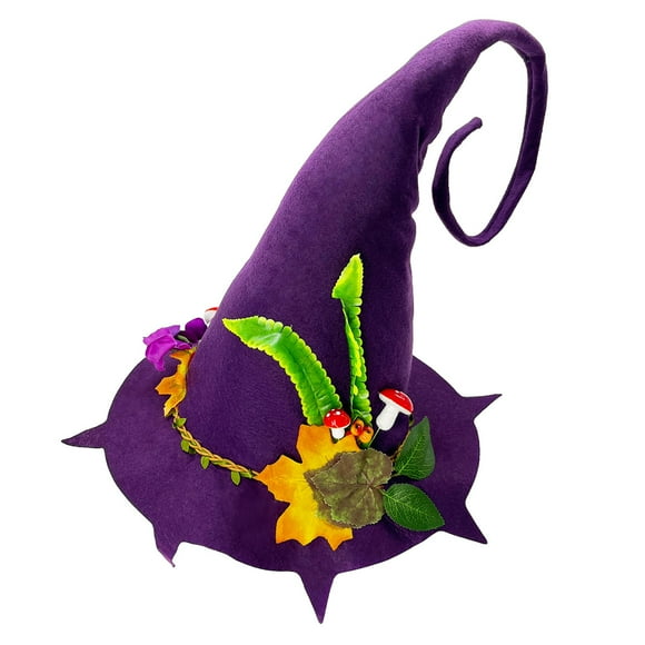 Sombrero de Halloween Fernando puntiagudo de ala ancha para disfraces