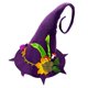 thumbnail image 1 of Sombrero de Halloween Fernando puntiagudo de ala ancha para disfraces, 1 of 8