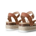 thumbnail image 5 of DREAM PAIRS Women's Platform Espadrilles Wedge Sandals, Comfortable Open Toe One Band Sandals for Women Dressy Casual Summer, 5 of 6