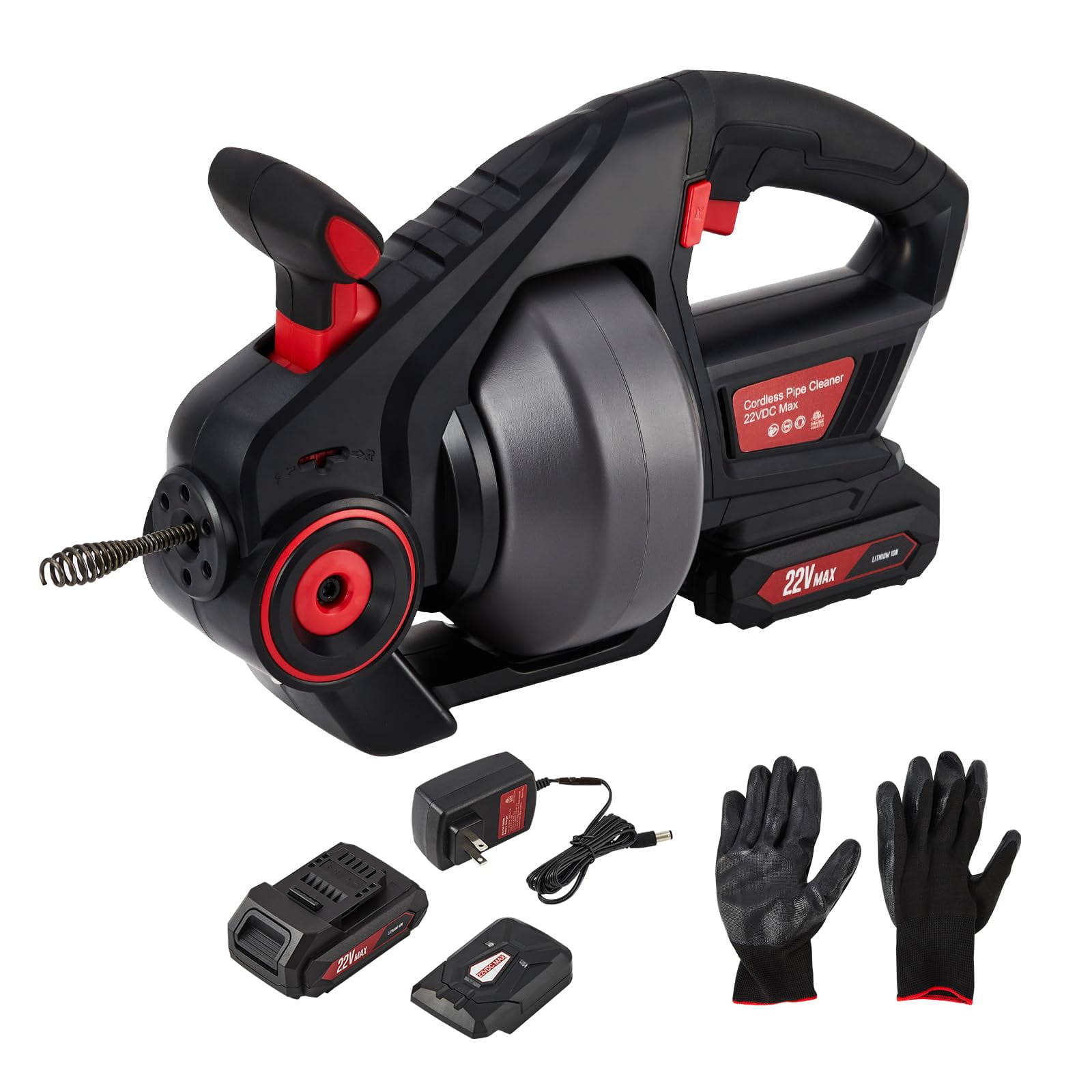 Worx Nitro WX891L 20V Power Share 25 ft. Cordless Drain Auger with