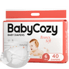 Babycozy Baby Diapers Size 6, Wetness Indicator Disposable Diapers 40 Count