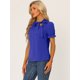 thumbnail image 3 of Top Elegante De BluDe ManCorDe OficiDe Las Camisas Del Cuello De PajariDe Las Mujeres Azul Real XS, 3 of 5