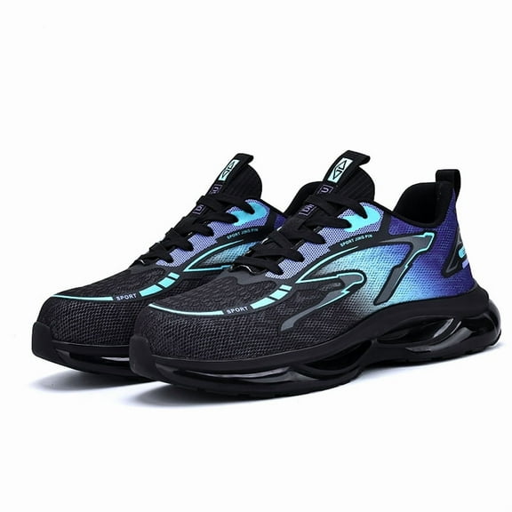 ywluxe Men's Work Shoes - TPU Sole, Steel Toe & Composite Toe, Lightweight with Puncture Proof