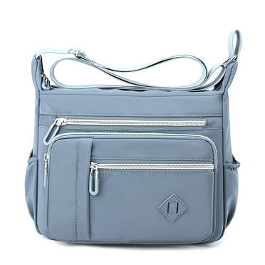Women Shoulder Handbag Roomy Multiple Pockets Bag Ladies Crossbody Purse Fashion Tote Top Handle Satchel Shoulder Bags Sky Blue