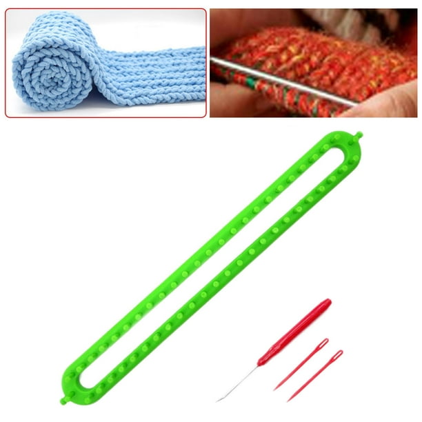 Long Knitting Loom Kit DIY Crochet Weaving Handmade Machine Knitter for Beginners Scarf , Blue 22.8inch, 10.2inch 14.2inch, Women's, Size: 10.2inch