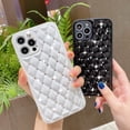 thumbnail image 2 of Cute Compatible with iPhone Diamond Case, Luxury Sparkle Bling Glitter Rhinestone Sturdy Hard PC Back + Soft TPU Edge Protective Phone Cases (White,11 Pro Max), 2 of 11