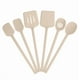 thumbnail image 2 of Juego de 6 espátulas de silicona para cocina, utensilios de cocina antiadherentes, rascadores, para freír, hornear y remover, aptos para lavavajillas, 2 of 8