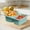 Mint Green, variant on Bxaolu Silicone Reusable Snack Containers with Lids, 2-Compartment Small Snackle Box Container for Salad Sauce, Seasoning Containers with Lids for Kitcehn, Travel, Picnic, Pink