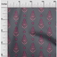 thumbnail image 1 of oneOone Cotton Silk Fabric Leaves & Paisley Block Print Sewing Fabric BTY 42 Inch Wide, 1 of 4