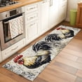 thumbnail image 3 of Black White Vintage Rooster Kitchen Runner Rug 2x6 Washable Runners for Hallway Non Slip Watercolor Farmhouse Animals Large Area Rug Indoor Floor Carpet for Bathroom Laundry Entryway Bedroom, 3 of 8