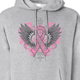 thumbnail image 3 of Inktastic Breast Cancer Cool Wings Adult Hoodie Sweatshirt, 3 of 4