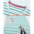 thumbnail image 4 of SXIMEE 2-7Y Toddler Girls Summer Dress Cotton Casual Short Sleeve Dresses Girls Sundress - Stripes Cat, 4 of 5