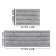 thumbnail image 3 of Cqxid Carpet Under $30 Striped Bath Rugs Super Absorbent Non Floor Mats Set Of 2, 3 of 9