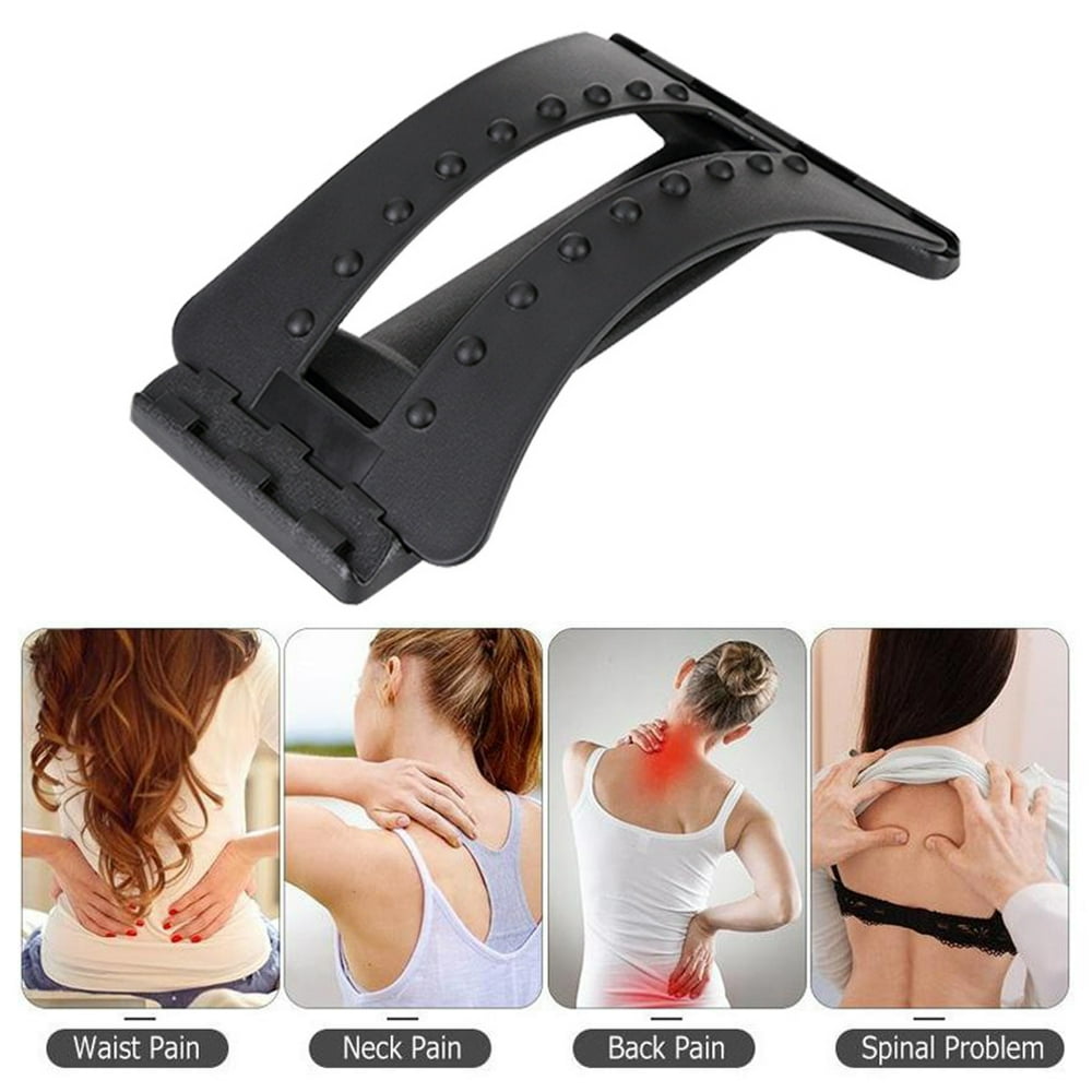 Adjustable Back Stretcher Spinal Traction Lumbar Pain Relief Support