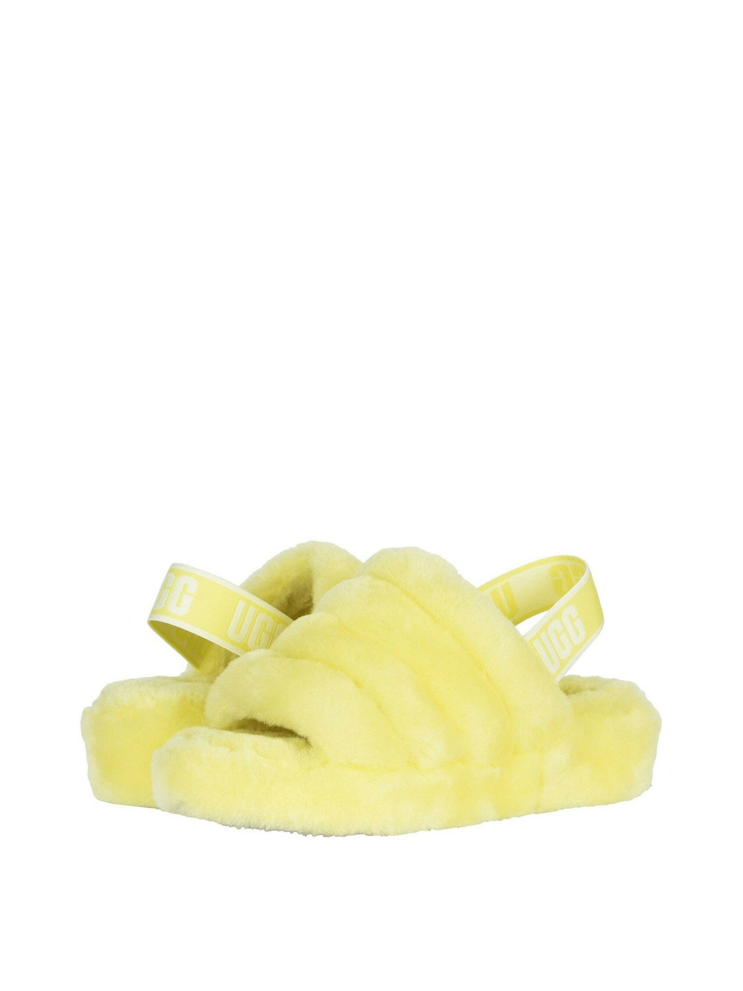 ugg fluff yeah slides yellow