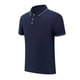 thumbnail image 1 of Playeras Elvqul para Hombre Stretch Casual Azul Oscuro de Color Sólido Manga Corta con Solapa Botones, 1 of 4