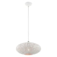 thumbnail image 5 of 49184-03 Livex Lighting Charlton - 1 Light Pendant in Contemporary Style - 15.88 Inches wide by 18.75 Inches high-White/Brushed Nickel Finish, 5 of 9
