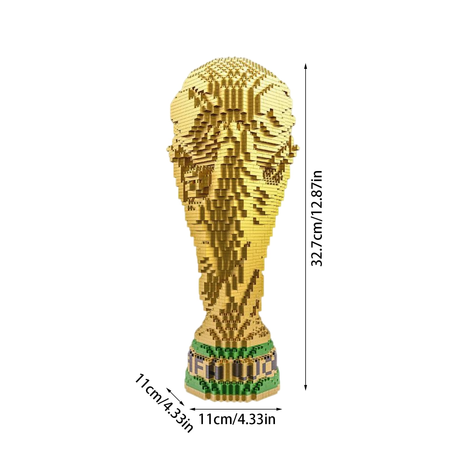 World Cup Building Blocks Set Decoration for Display in Bedroom, Home Office Soccer Fans Collectible World Cup 2026 Building Block Gift for Fans