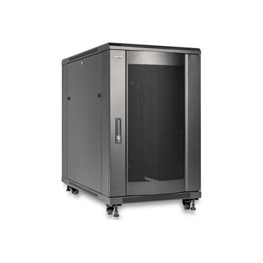 Rocstor Y10E039-B1 18u Rack Enclosure Rack Solidrack W/side Enclosure