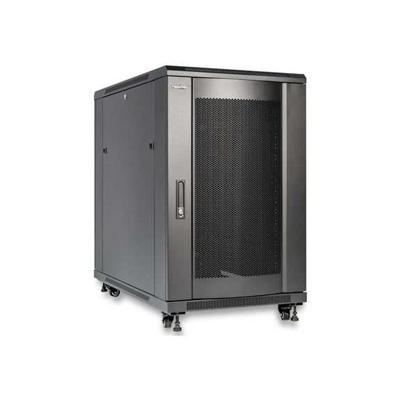 Rocstor Y10E039B1 18U Rack Enclosure with Side Panels