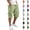 H08 - Light Green, variant on Cargo Shorts for Men Below Knee Relaxed Fit Cotton Capri Cargo Shorts with Multi Pockets Long Tactical Shorts Summer,White,4XL
