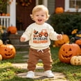thumbnail image 2 of Kids Two-Piece Outfit Skeleton Print Long Sleeve Round Neck Sweatshirt Pants Little Boy Outfits Kids Clothes Size 6-7T, 2 of 4