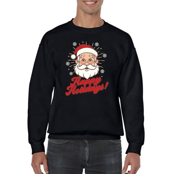Happy Holidays Santa - Festive Men's Sweatshirt