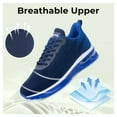 thumbnail image 5 of JOYFON Mens Running Shoes Air Cushioned Athletic Sneakers Non Slip Tennis Shoes for Sport Gym Jogging DarkBlue Size 10.5, 5 of 7