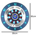 thumbnail image 5 of Acrylic Color Clock Superhero Modern Hair Simple Home Decor Wall Clock Wall Art, 5 of 5