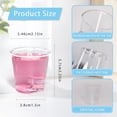 thumbnail image 2 of 3 oz Clear Disposable Plastic Cups, 100 Pack Clear Plastic Cups Tumblers, Elegant Plastic Cocktail Cups, Plastic Tumblers, Cups for Iced Coffee, Cold Beverage…, 2 of 5