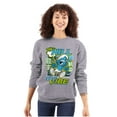 thumbnail image 3 of Smurfs Kanji Don't Kill My Vibe Unisex Plus Size Sweatshirt Brisco Brands 4X, 3 of 5